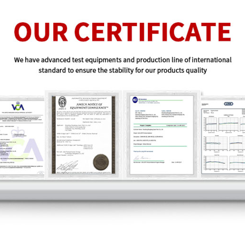 Brake Pad Factory certification